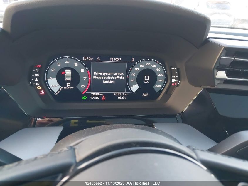 2026 Audi A3 Premium VIN: WAUGUCGYXTA006383 Lot: 12455662