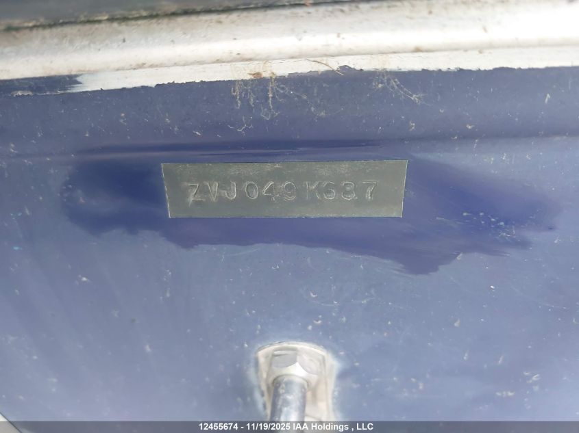 1990 Yamaha VIN: ZVJ049K687 Lot: 12455674