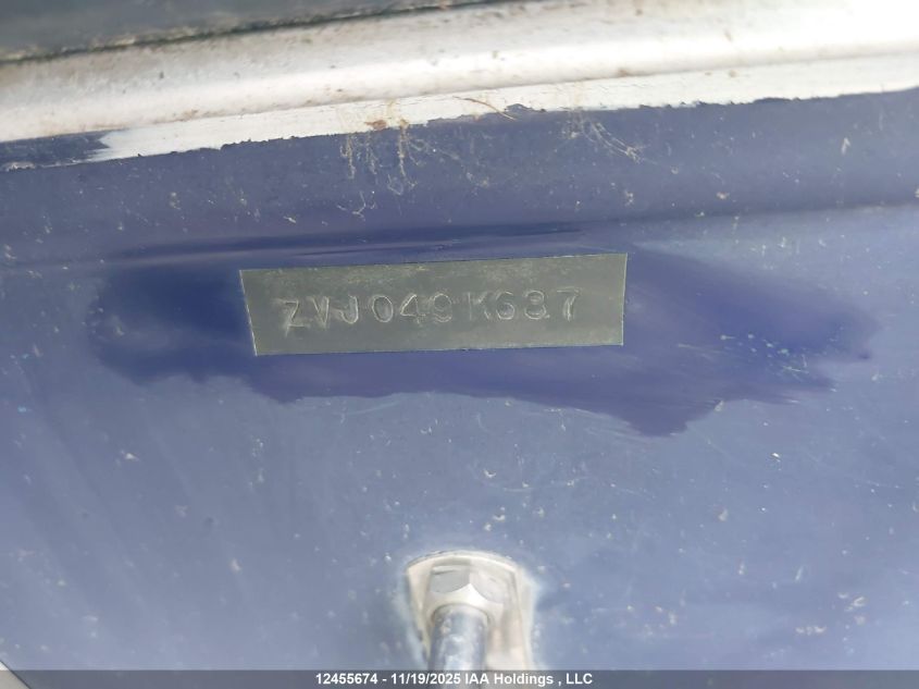 1990 Yamaha VIN: ZVJ049K687 Lot: 12455674