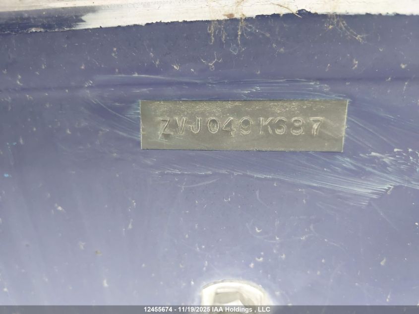 1990 Yamaha VIN: ZVJ049K687 Lot: 12455674