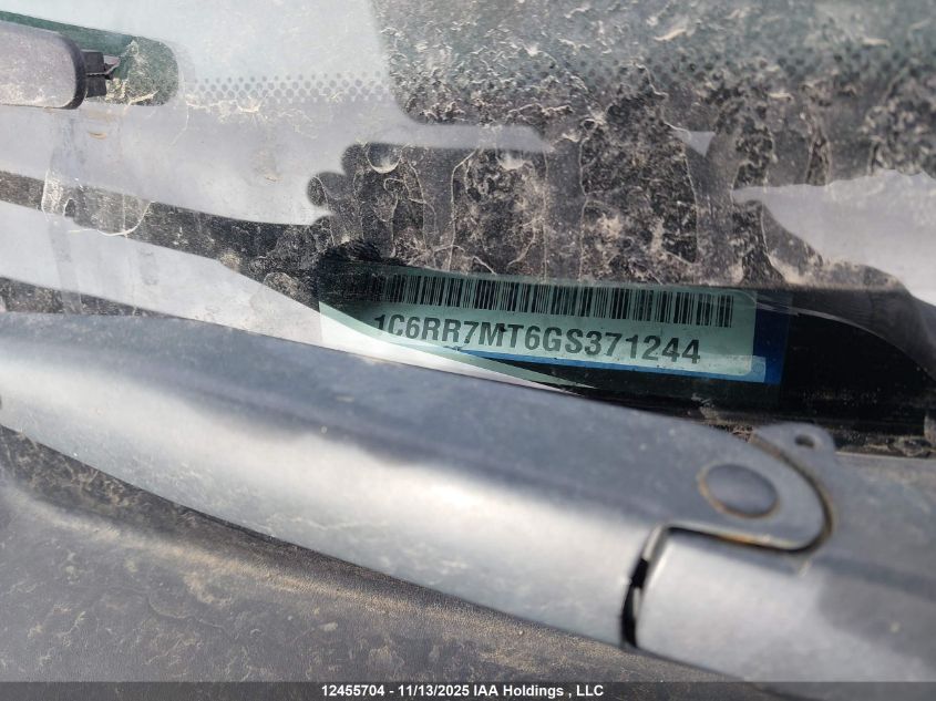 2016 Ram 1500 Sport VIN: 1C6RR7MT6GS371244 Lot: 12455704