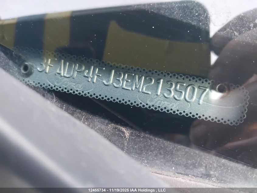 2014 Ford Fiesta Titanium VIN: 3FADP4FJ3EM213507 Lot: 12455734