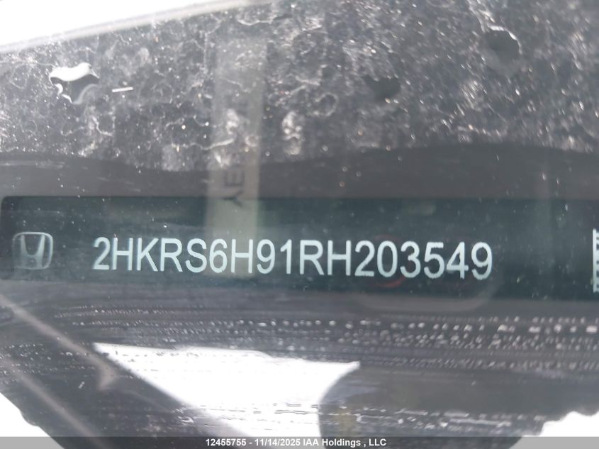 2024 Honda Cr-V Hybrid VIN: 2HKRS6H91RH203549 Lot: 12455755