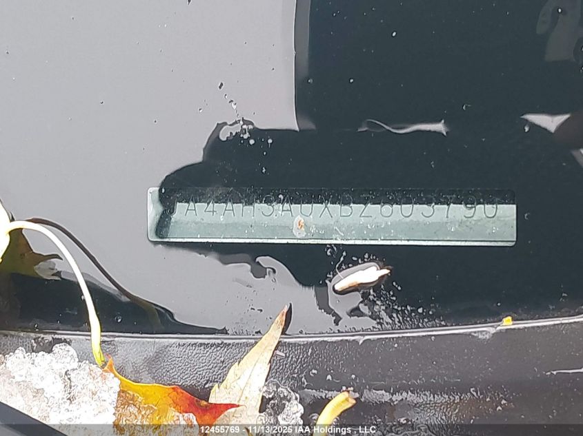 2011 Mitsubishi Rvr Se VIN: JA4AH3AUXBZ603790 Lot: 12455769