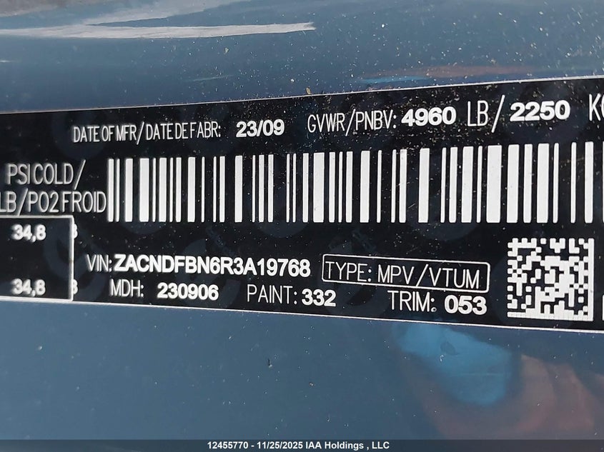 2024 Dodge Hornet Gt Plus VIN: ZACNDFBN6R3A19768 Lot: 12455770