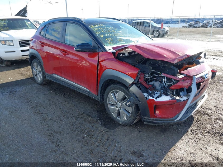 KM8K23AG1MU135272 2021 Hyundai Kona Electric Preferred With Two-Tone Roof auction photo 1