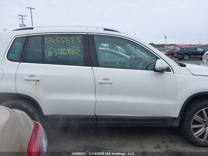 2015 Volkswagen Tiguan Comfortline/Highline/Special Edition/Trendline VIN: WVGJV7AX6FW570662 Lot: 12455823