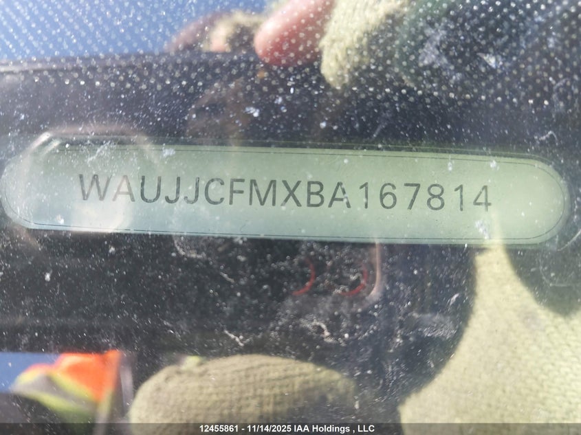 2011 Audi A3 Premium VIN: WAUJJCFMXBA167814 Lot: 12455861