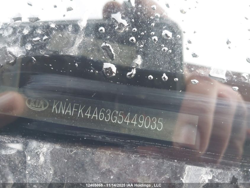 2016 Kia Forte 1.8L Lx/1.8L Lx+ VIN: KNAFK4A63G5449035 Lot: 12455868