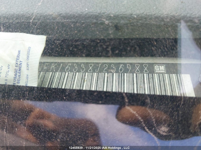 2008 Chevrolet Suburban 1500 Ls/Lt/Ltz VIN: 1GNFK16338J236988 Lot: 12455939