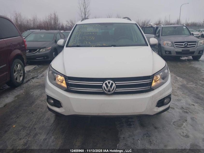 2014 Volkswagen Tiguan S/Se/Sel/R-Line VIN: WVGJV3AX7EW565882 Lot: 12455968