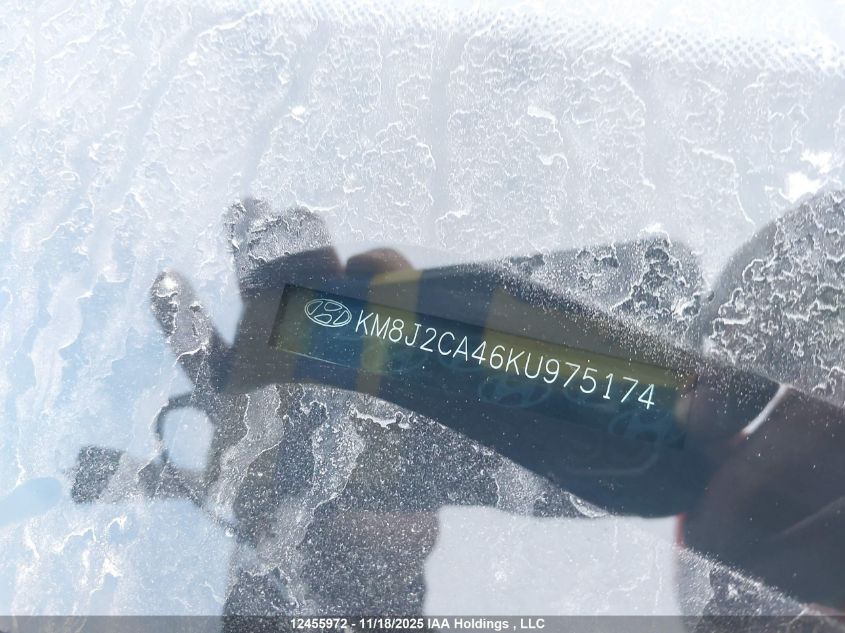 2019 Hyundai Tucson VIN: KM8J2CA46KU975174 Lot: 12455972