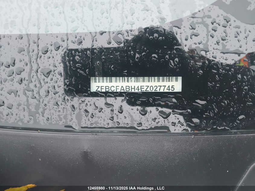 2014 Fiat 500L Easy VIN: ZFBCFABH4EZ027745 Lot: 12455980