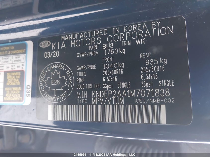 KNDEP2AA1M7071838 2021 KIA SELTOS photo no. 9