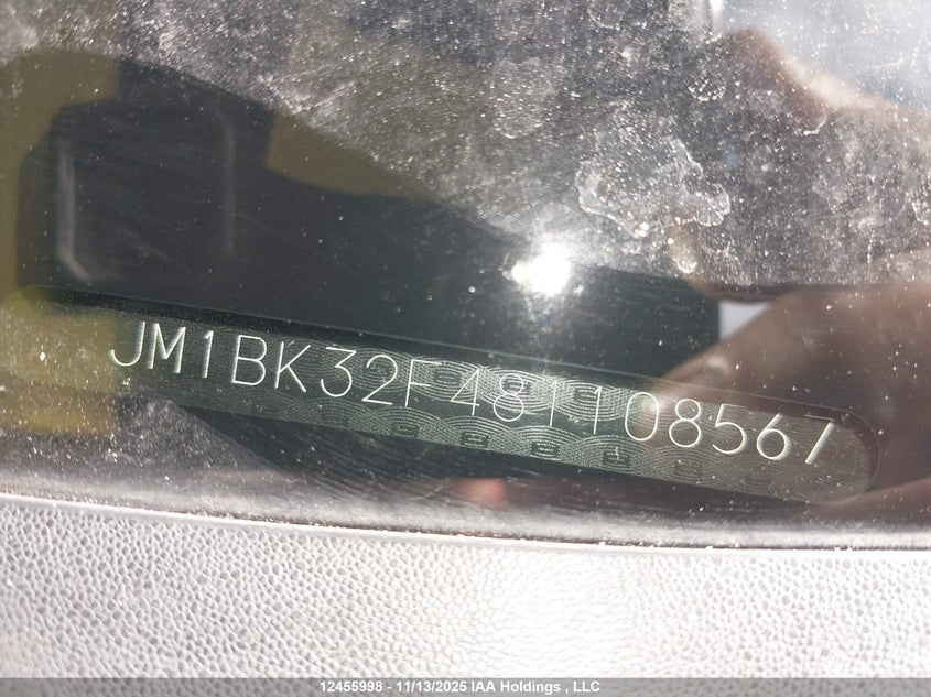 2008 Mazda 3 I VIN: JM1BK32F481108567 Lot: 12455998