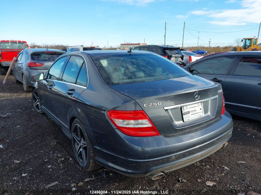 2010 Mercedes-Benz C 250 4Matic VIN: WDDGF8FB2AF482852 Lot: 12456004