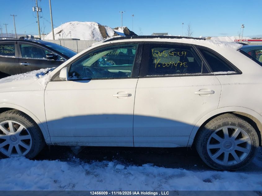 2016 Audi Q3 VIN: WA1EFCFSXGR009478 Lot: 12456009