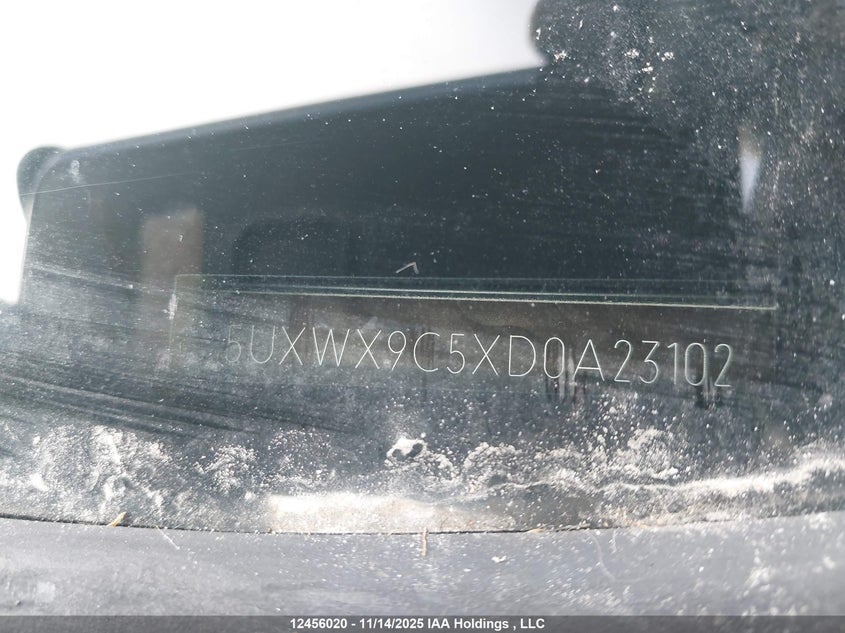 2013 BMW X3 2.8I VIN: 5UXWX9C5XD0A23102 Lot: 12456020