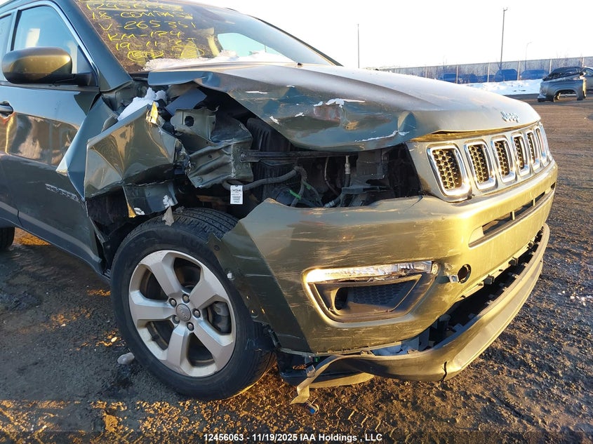 2018 Jeep Compass Latitude VIN: 3C4NJDBB7JT265351 Lot: 12456063