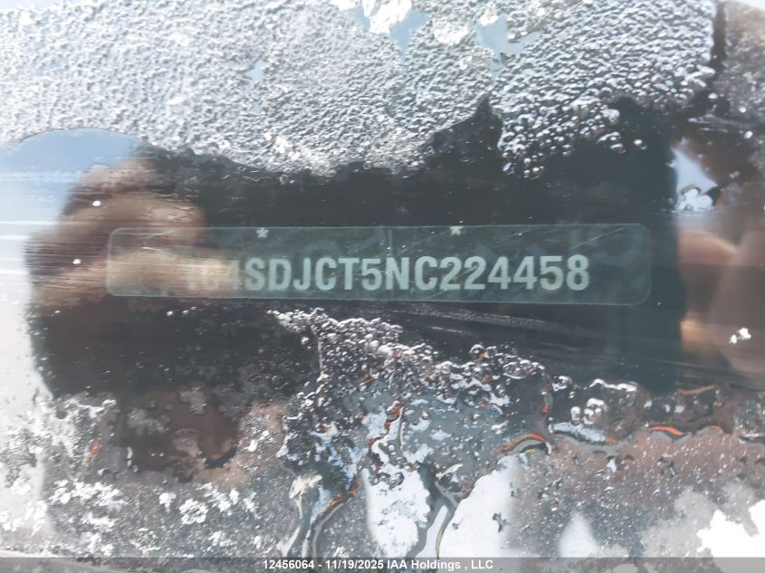 2022 Dodge Durango R/T Plus VIN: 1C4SDJCT5NC224458 Lot: 12456064