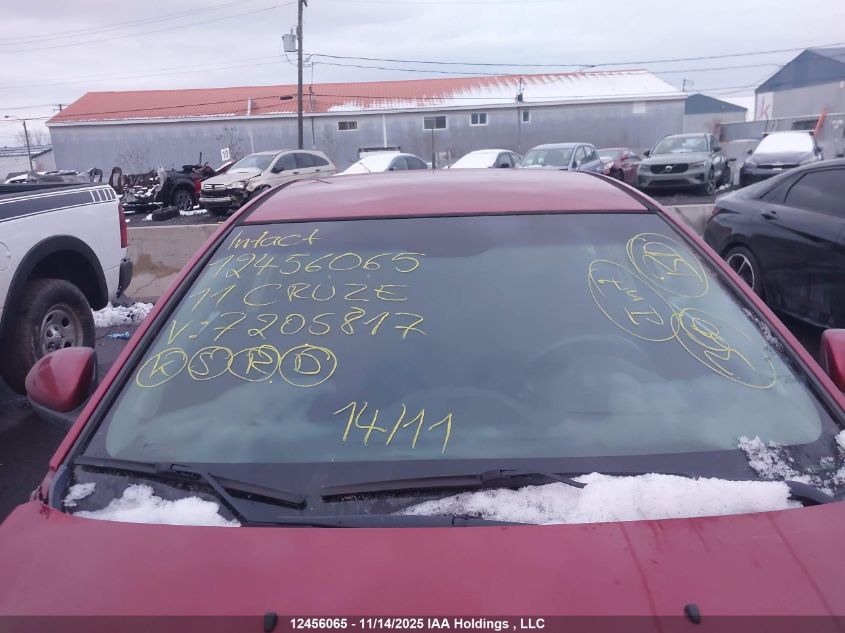 2011 Chevrolet Cruze VIN: 1G1PG5S91B7205817 Lot: 12456065