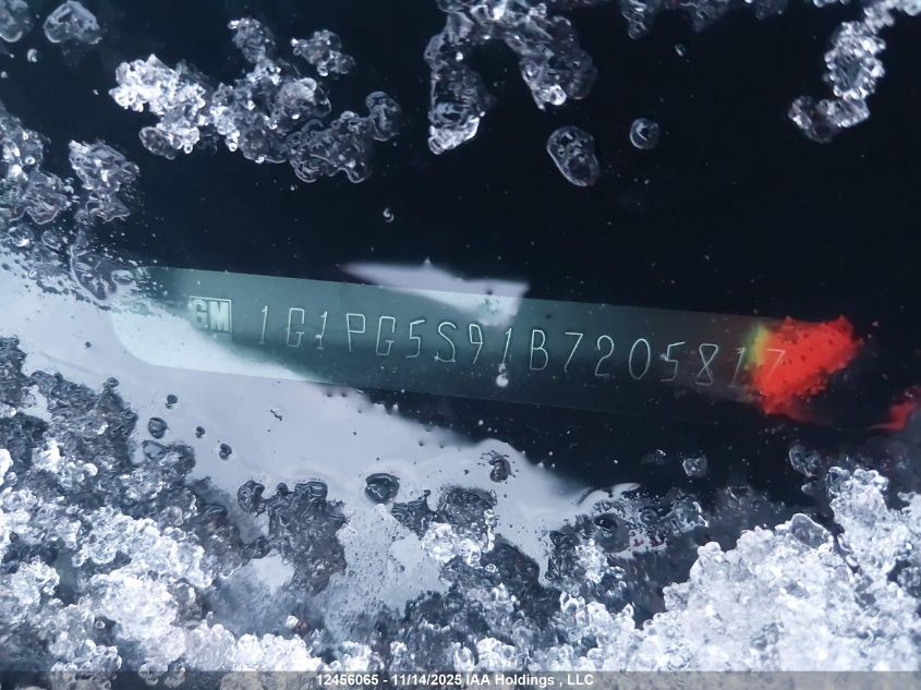 2011 Chevrolet Cruze VIN: 1G1PG5S91B7205817 Lot: 12456065