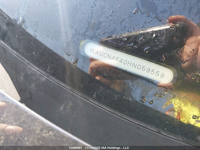 2017 Audi A4 2.0T Technik VIN: WAUCNAF40HN059558 Lot: 12456067