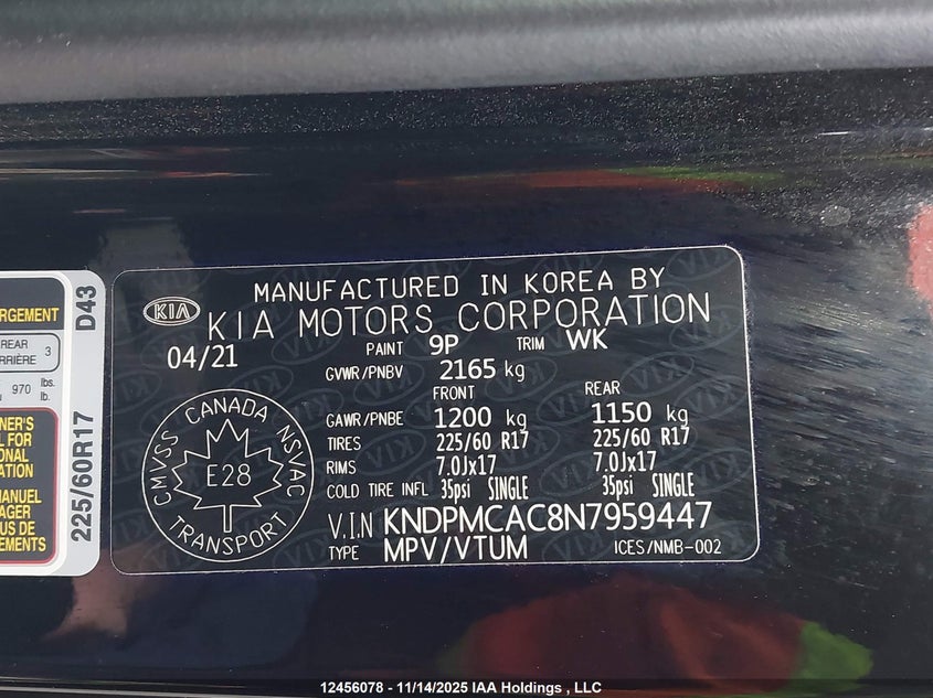 KNDPMCAC8N7959447 2022 KIA SPORTAGE photo no. 9
