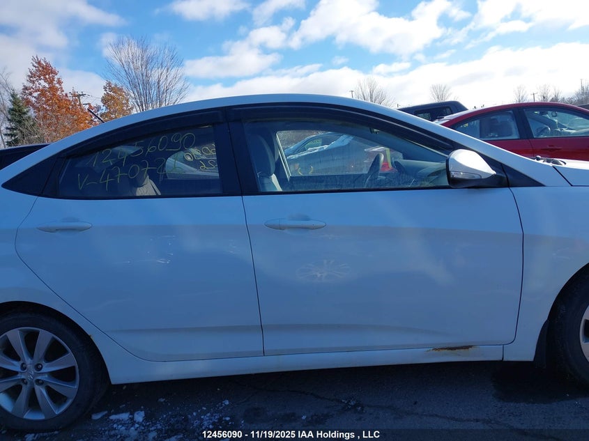 2013 Hyundai Accent VIN: KMHCU4AE8DU470726 Lot: 12456090