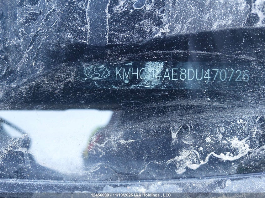 2013 Hyundai Accent VIN: KMHCU4AE8DU470726 Lot: 12456090