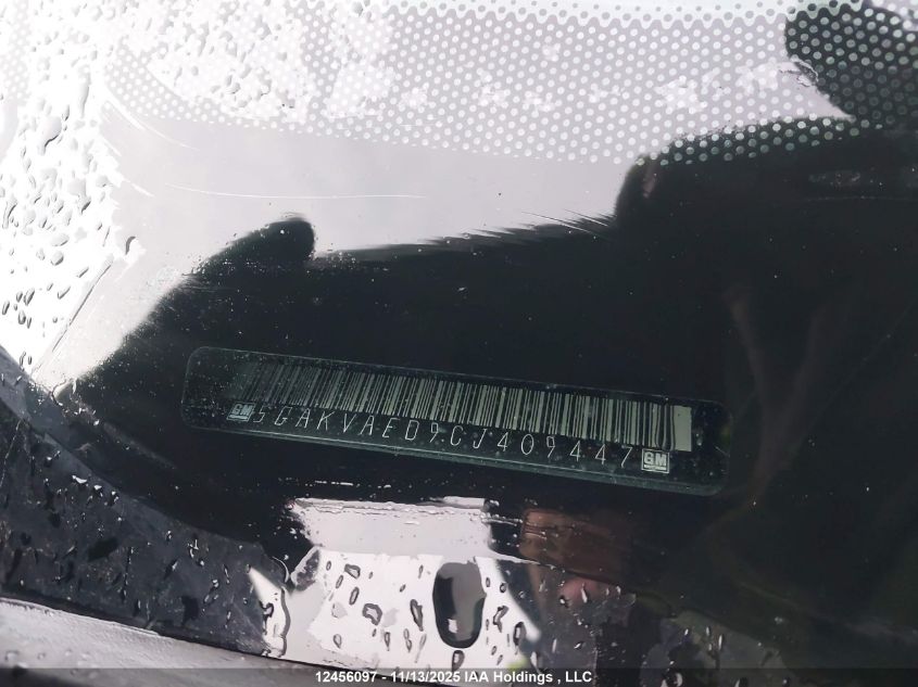 2012 Buick Enclave VIN: 5GAKVAED9CJ409447 Lot: 12456097