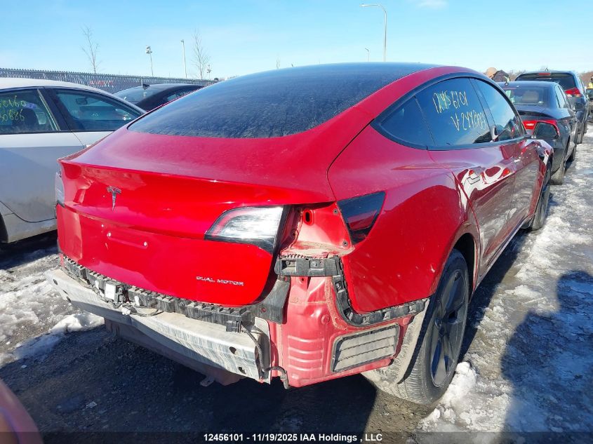 2022 Tesla Model 3 VIN: 5YJ3E1EB6NF244002 Lot: 12456101