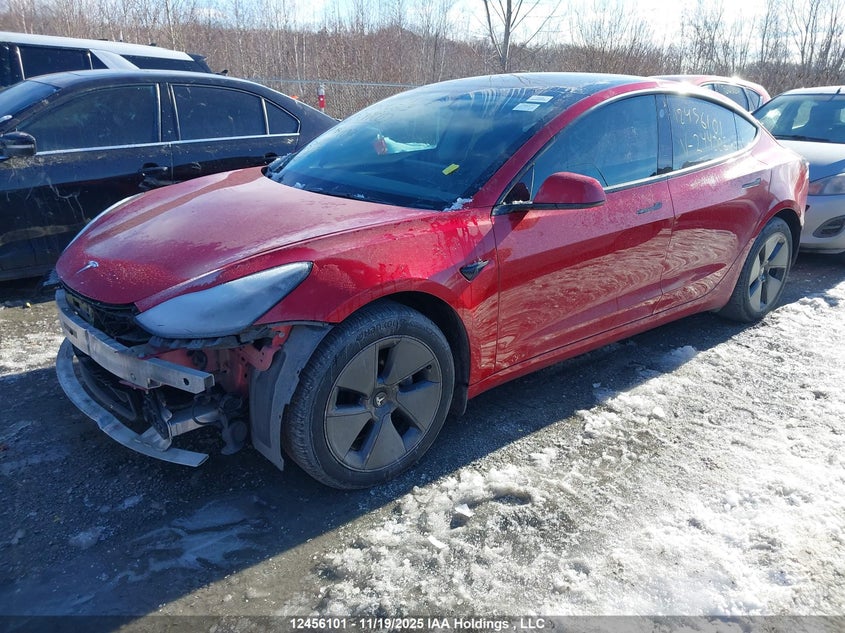 5YJ3E1EB6NF244002 2022 TESLA MODEL 3 photo no. 2