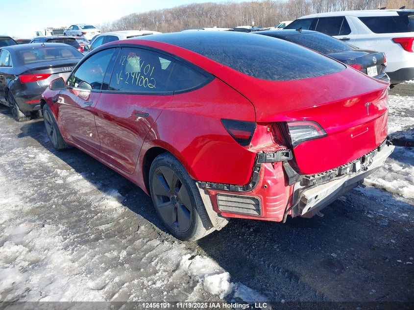 5YJ3E1EB6NF244002 2022 TESLA MODEL 3 photo no. 3