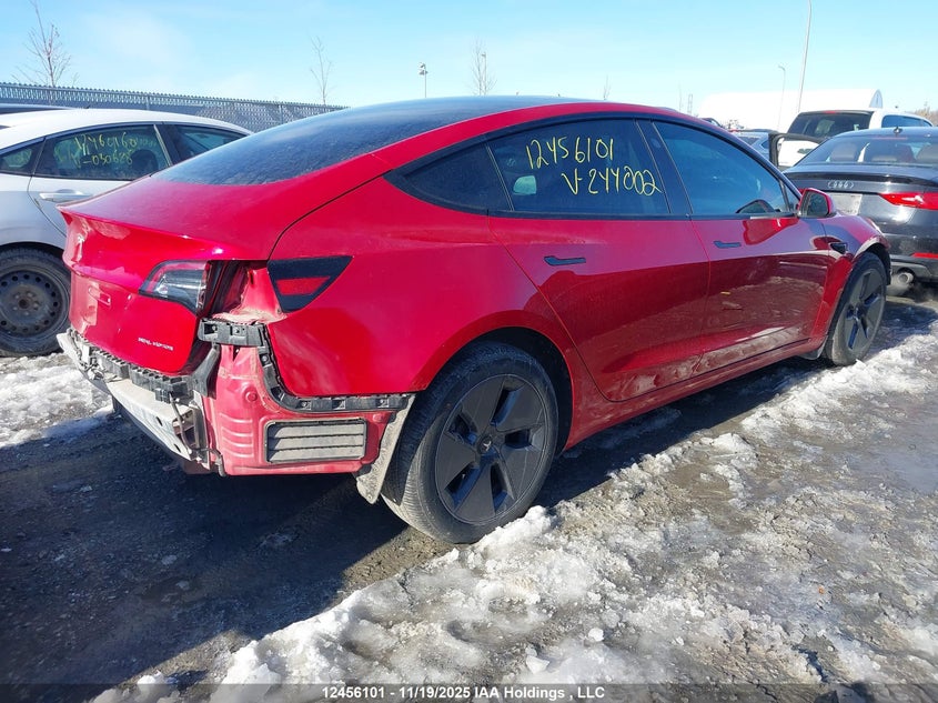 5YJ3E1EB6NF244002 2022 TESLA MODEL 3 photo no. 4