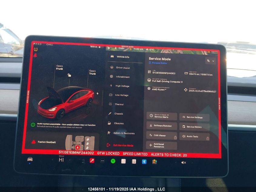 2022 Tesla Model 3 VIN: 5YJ3E1EB6NF244002 Lot: 12456101