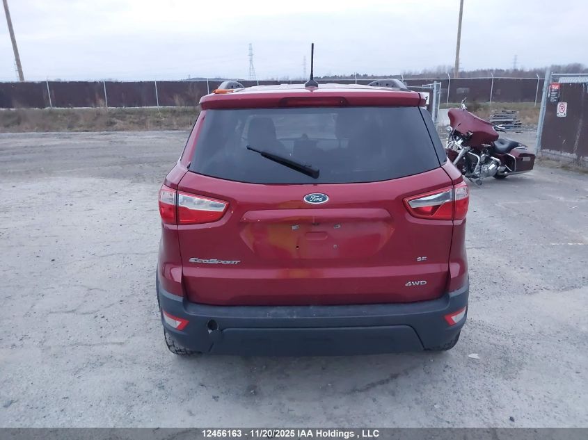 2019 Ford Ecosport VIN: MAJ6S3GL1KC259710 Lot: 12456163