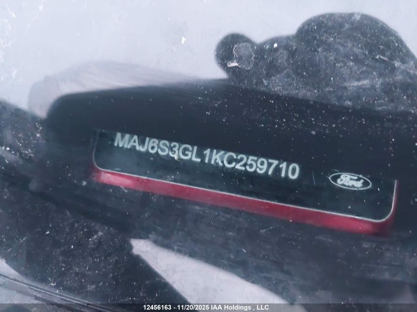 2019 Ford Ecosport VIN: MAJ6S3GL1KC259710 Lot: 12456163
