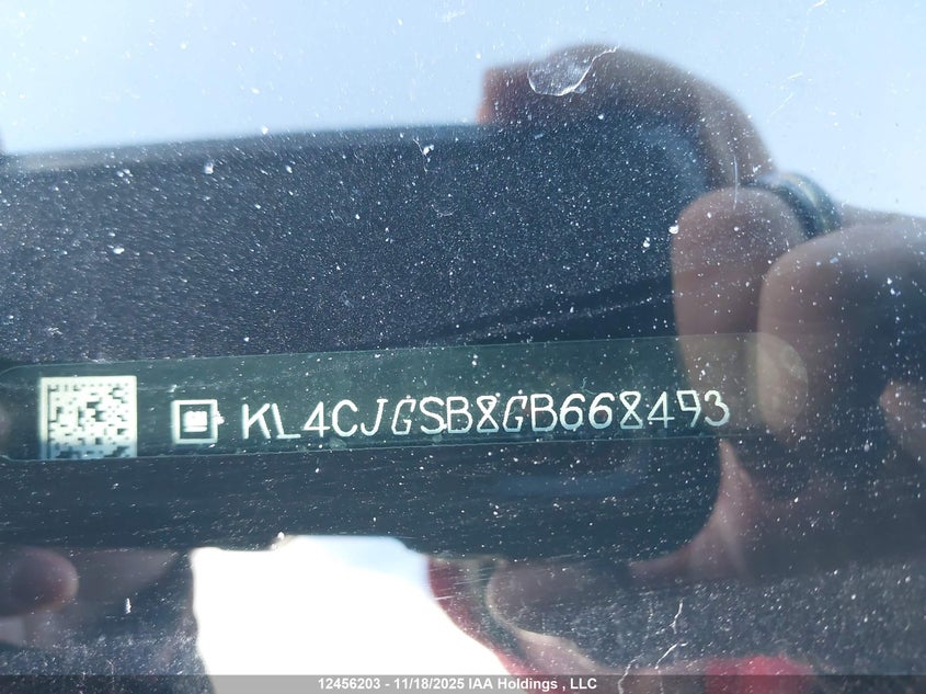 2016 Buick Encore VIN: KL4CJGSB8GB668493 Lot: 12456203