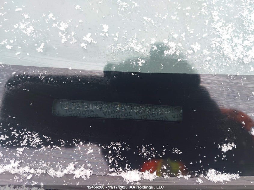 2009 Toyota Corolla VIN: 2T1BU40E99C070096 Lot: 12456268