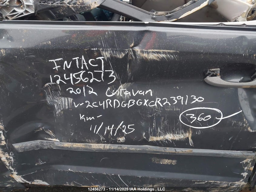 2012 Dodge Grand Caravan Se VIN: 2C4RDGBGXCR239130 Lot: 12456273