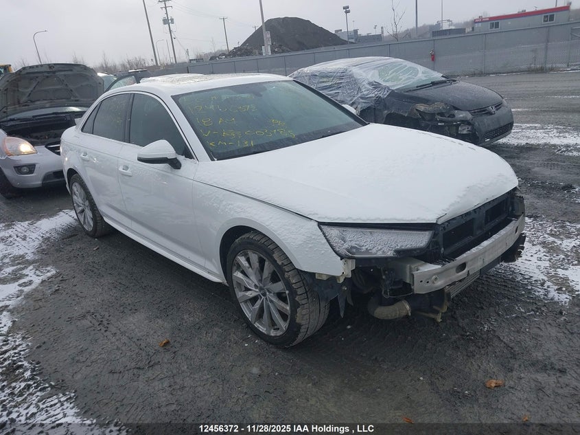WAUNNAF47JN003485 2018 Audi A4 2.0T Komfort auction photo 1