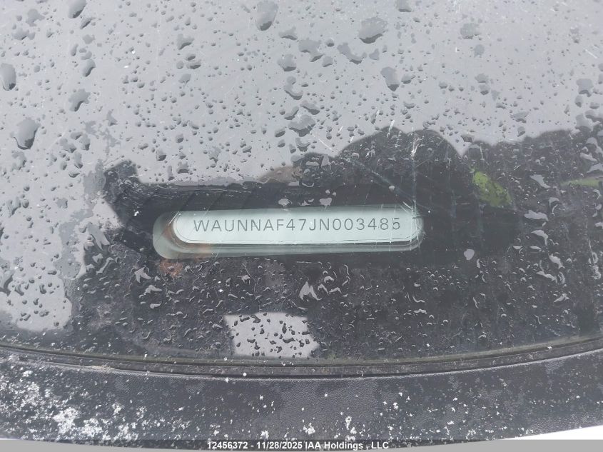 2018 Audi A4 2.0T Komfort VIN: WAUNNAF47JN003485 Lot: 12456372