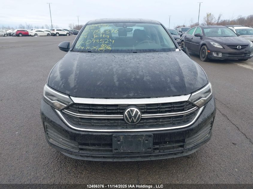 2024 Volkswagen Jetta Trendline VIN: 3VWCM7BU0RM093524 Lot: 12456376