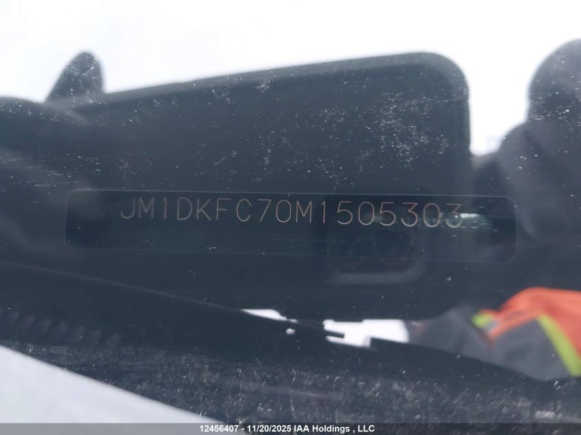 2021 Mazda Cx-3 Touring VIN: JM1DKFC70M1505303 Lot: 12456407