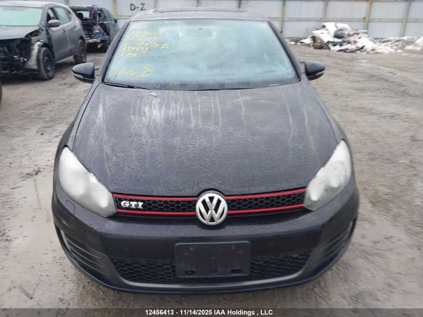 2012 Volkswagen Golf Gti 5-Door VIN: WVWGV7AJXCW097936 Lot: 12456413