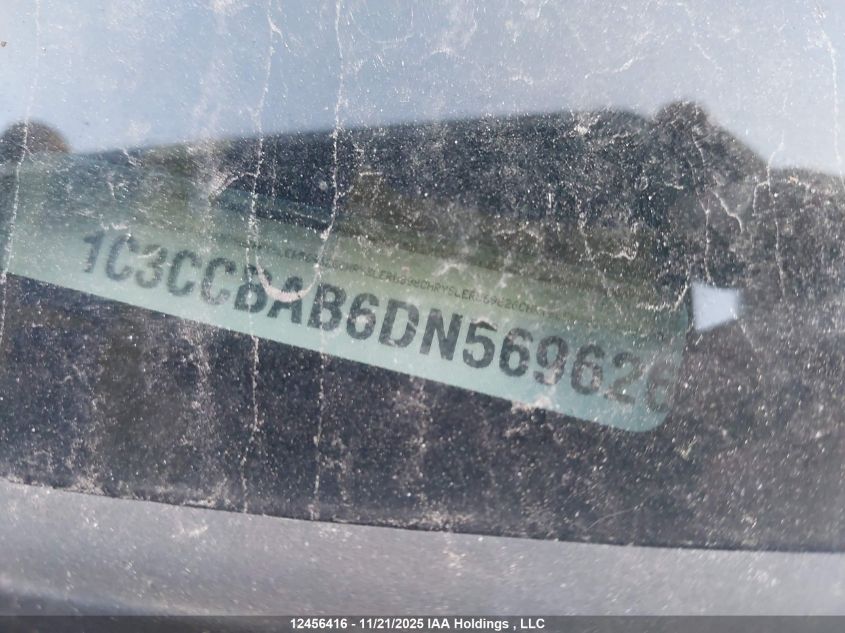2013 Chrysler 200 Lx VIN: 1C3CCBAB6DN569626 Lot: 12456416