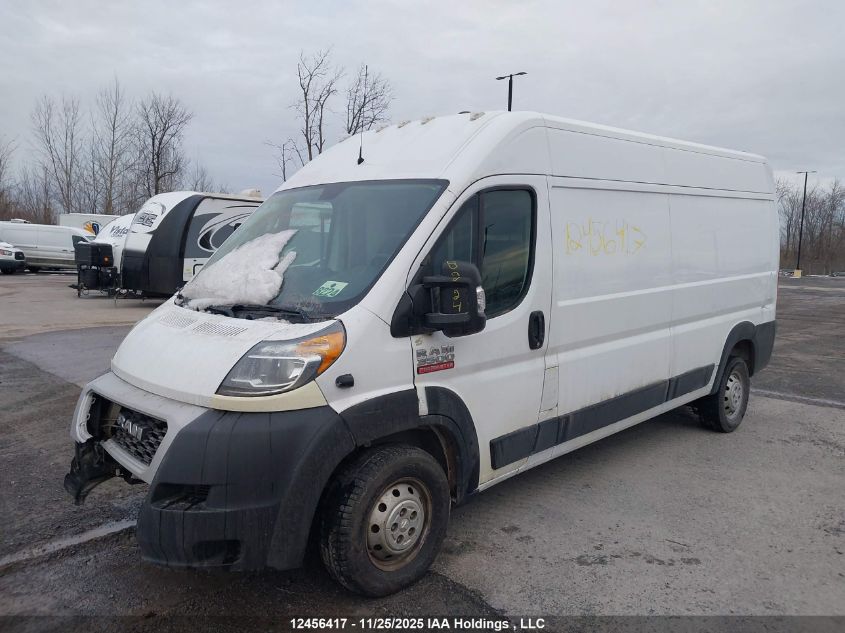 2019 Ram Promaster 3500 High Roof VIN: 3C6URVHG8KE537710 Lot: 12456417
