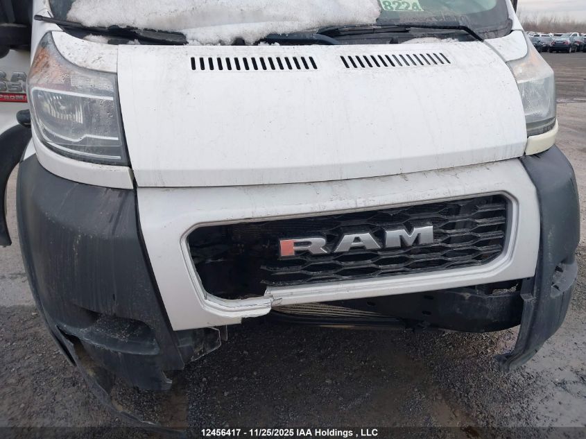 2019 Ram Promaster 3500 High Roof VIN: 3C6URVHG8KE537710 Lot: 12456417