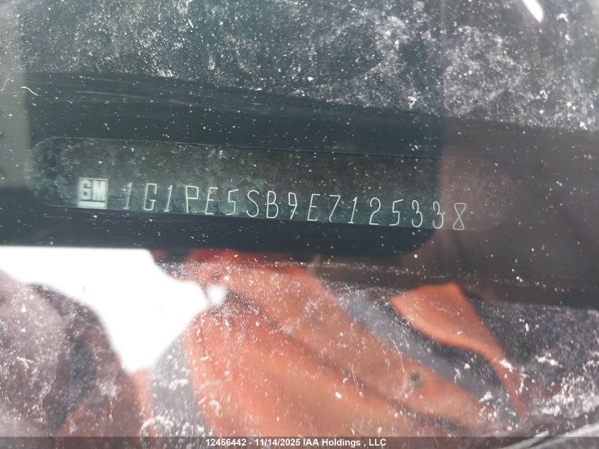 2014 Chevrolet Cruze Lt VIN: 1G1PE5SB9E7125338 Lot: 12456442